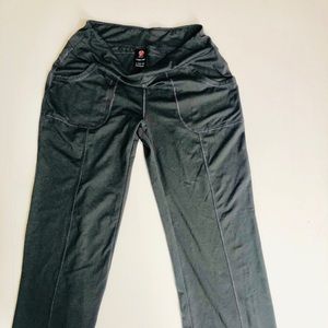 Bally Total Fitness Black Loose Fit Yoga Pants